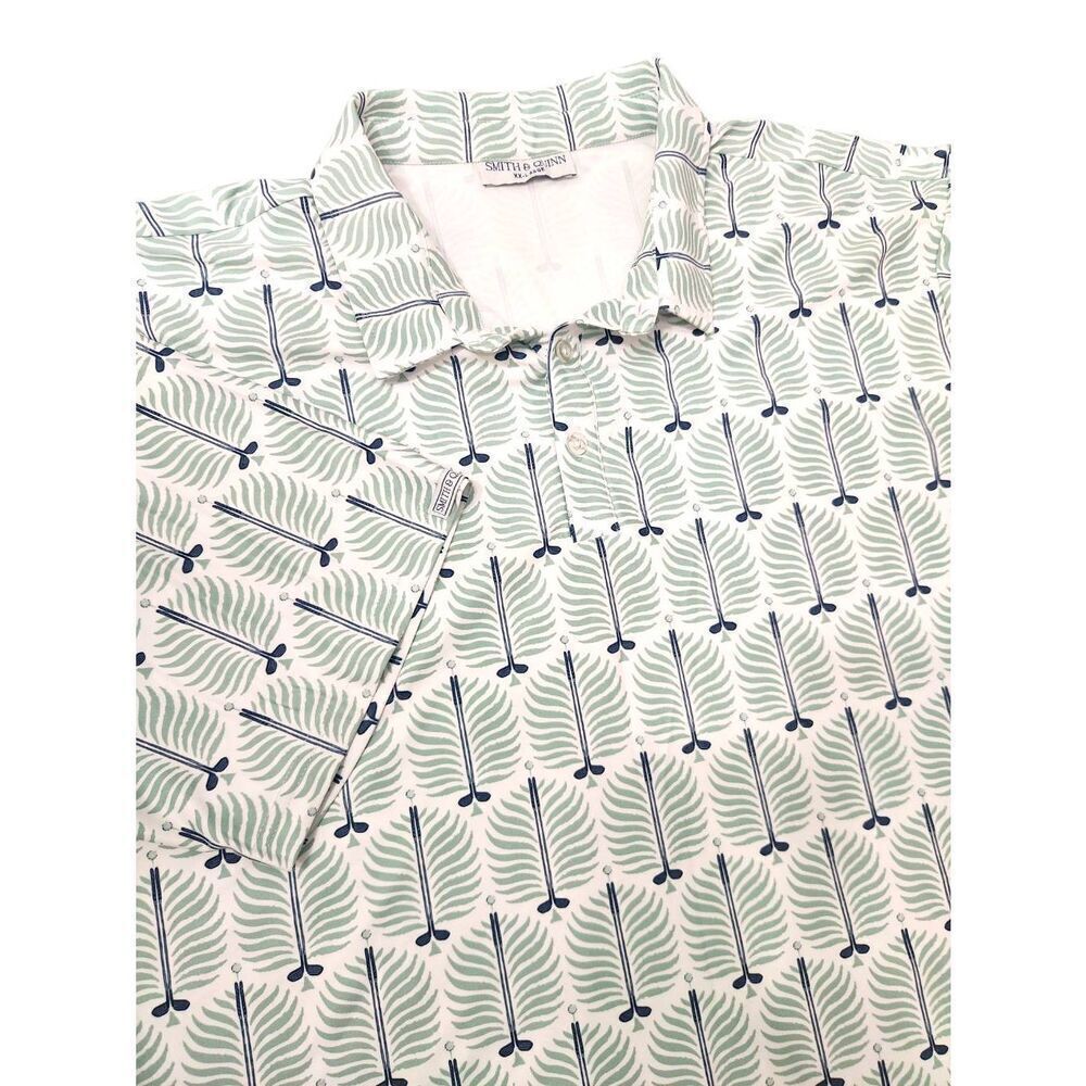 Smith & Quinn Golf Polo Men’s Size XXL Performance All Over Print Floral Golf